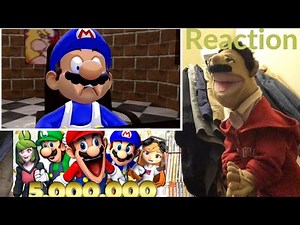 SMG4: Mario Relives Every Thing | The 5,000,000 Sub Special Reaction (Puppet Reaction)