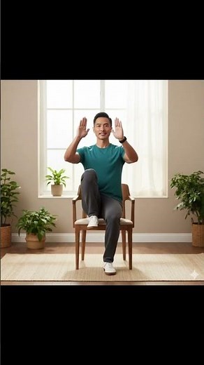 TAI CHI CHAIR EXERCISES. For all ages #taichi #chairexercises #shortsfeed #shortvideo #shorts