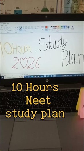 NEET 2026 Topper 10 Hours Study Plan 📚 | Follow This Daily Routine 10 Hours Study✍️🧫
