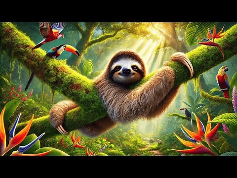 🦥 Sloths: The Slowest & Smartest Animals in the Rainforest! 🌿 | Fun Animals for Kids!