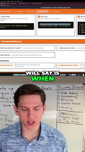 How to use Ralph Wiggum loops to fix your syntax errors. Set your max iterations and let it run until it's finished. Link in bio to subscribe! #vibecoding #codingtips #aitools #programming