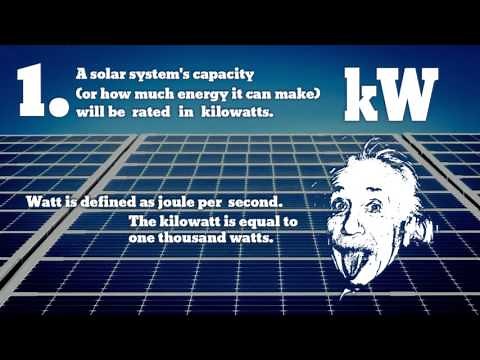 Kilowatts, Kilowatt-Hours and Peak Kilowatts - kW, kWh, kWp