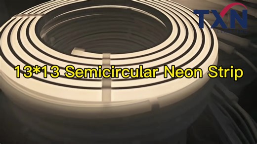 Flexible Led Tube | LED Neon Flex | Semicircle Silicone Neon Light Strip Find the Right Neon Lighting Manufacturers in China. Quality Neon Lighting. Send Inquiry Now! Customized Service. Industry Leader. Fast Response Services. Shenzhen TXN LED Lighting would be your best choices! TXN-B1313 Semicircle Silicone Neon Light Strip ▸Model No.: TXN-B1313 ▸Section Size: 13X13mm ▸PCB Size: 8mm ▸Beam Angle: 180° ▸Lighting Direction: Top Lighting ▸Material: High-quality Silicone Product Link: https://txnl