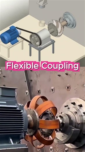 How Flexible Coupling Mechanism work #engineering #shorts