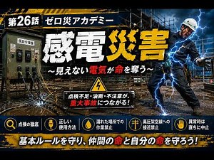【第26話】【安全教育】感電災害の原因と対策｜見えない電気が命を奪う｜ゼロ災アカデミー