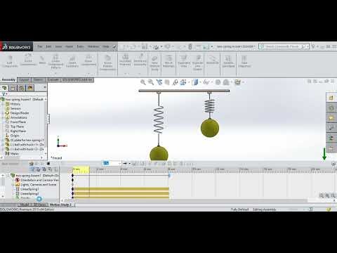 spring motion study in Solidworks