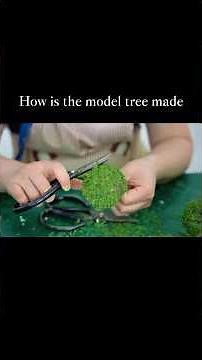 How is the model landscape tree made? Share this process#modeltree