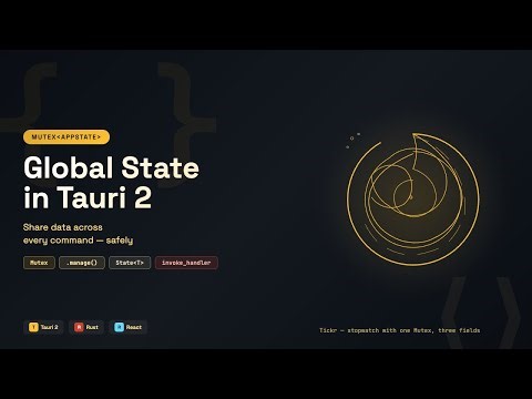 Share State Across Tauri Commands | Mutex AppState Tutorial