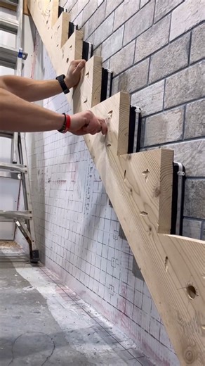 8.4K views · 70 reactions | How to build basement stairs. Stringer install. #remodel #entrepreneur... - Stairs Construction | WINNI | Facebook