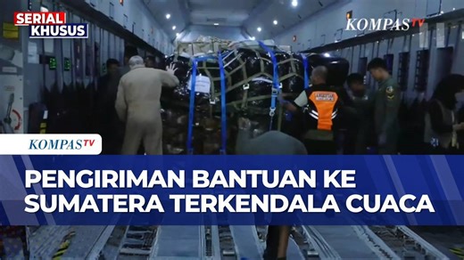 Terbaru! Distribusi Bantuan Logistik dari Halim Perdana Kusuma Terkendala Cuaca Ekstrem