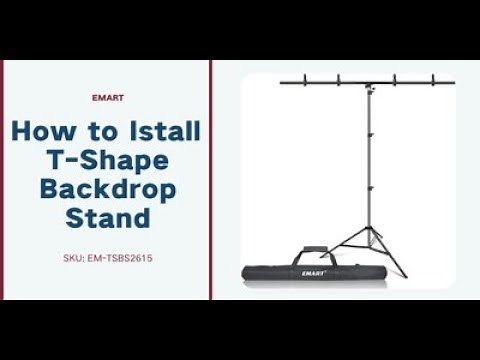 T-shape Backdrop Stand Tutorail | How To Setup | EMART