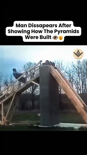 👁️Conspiracy👁️ on Instagram: "They told you it took thousands of slaves and ramps. But a man with a simple wooden device proved it could be done by one person—and then he vanished. Here’s what they don’t tell you: ✅ The official narrative of massive ramps and brute force is scientifically impossible. The logistics, the precision, and the time frame don't add up. It's a story designed to make you believe ancient people were primitive. ✅ This man demonstrated an "Egyptian hoist" a simple lever-a