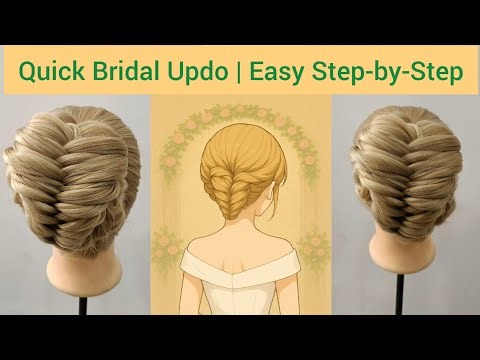 ✨ Elegant Fishtail Braid Updo | Stunning Wedding & Party Hairstyle ✨
