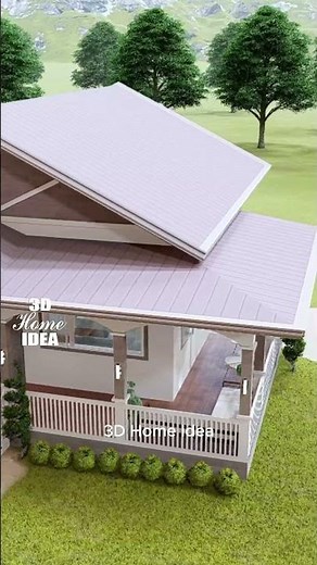 HOUSE DESIGN | 13 X 11 Meters with 3 Bedroom #3dhomeidea #housedesign #homedesign #architecture