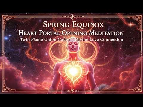 Spring Equinox Heart Portal Opening Guided Meditation 2026 | Twin Flame Union Codes Activation
