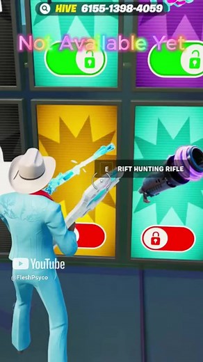 Rift Hunting Rifle in 1v1 With Every Gun #fortnite #teamhive #1v1witheverygun #secret #fortnitecreative