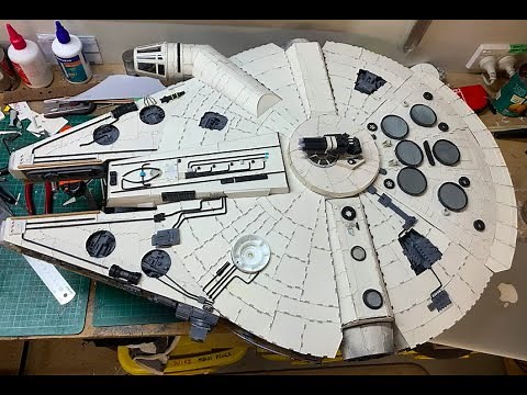 How to make a Millennium Falcon from wood and cardboard Part 2. ROB'S WORKSHOP