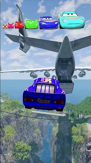 Big & Small Lightning Mcqueen Catching Fight Challenge