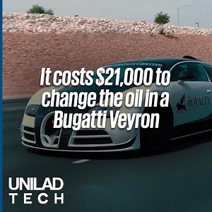 940K views · 6.9K reactions | Changing the oil in a Bugatti Veyron isn't cheap  | UNILAD Tech | Facebook