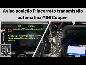 Aviso falha transmissão MINI Copper S F55, Posição incorreta alavanca seletora marchas