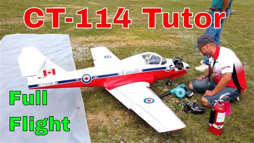 Rc Scale Comp Arf Jets Ct-114 Tutor 'canadian Snowbirds'