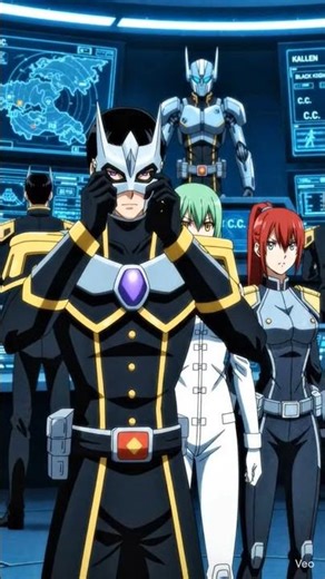 Zero fights the britannian forces with the black knights part 1#anime #aihype