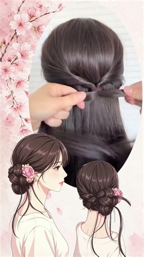 Easy Low Braided Bun Hairstyle 🌸 | Elegant Party & Wedding Hair Tutorial