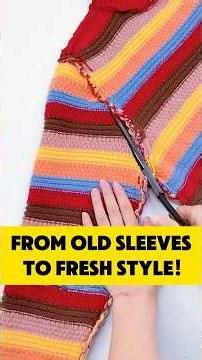 Don’t discard old sweaters — upcycle them into something useful and attractive.