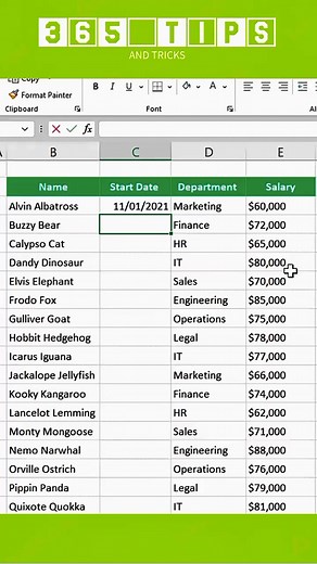 8.4K views · 15 reactions | #exceltricks #learnexcel #exceltips | 365 Tips & Tricks | Facebook
