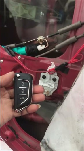 Install a remote door lock/unlock module for a Kia Morning.