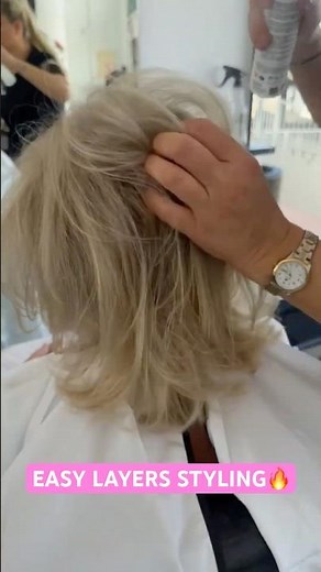 EASY LAYERS STYLING TECHNIQUE: Complete Tutorial Linked Below! 🔥🔥🔥 #hairstyle #hair