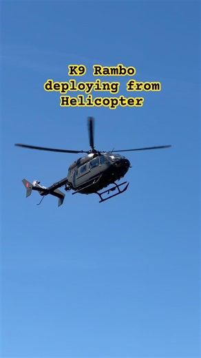 Lakota UH-72 Eurocopter - Police K9 deployment and bite #aviation #policek9 #helicopter #doglife