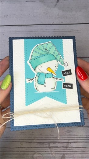 1.3K reactions · 73 shares | There are so many sweet possibilities with our new BANNER DIES <3 watch this lovely snowman card come to life before your eyes featuing Snow, Snow Cute & Scallops and Banners Nesting Dies! | Unity Stamp Company | Facebook
