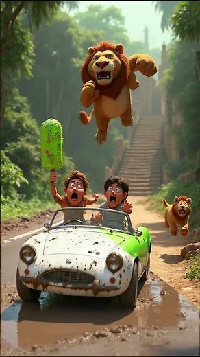 Epic Cartoon Jungle Chase | 3D Animation Short (Pixar Style Adventure)