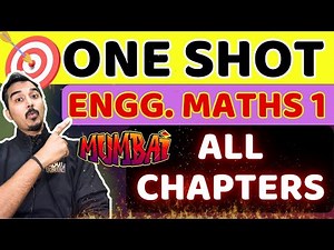 🔴LIVE MATHS 1 ONE SHOT | ALL CHAPTERS | ENGINEERING MATHS 1 | MUMBAI UNIVERSITY |SAURABH DAHIVADKAR