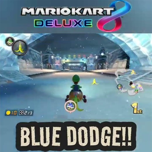 HOW TO DODGE THE BLUE SHELL WITH STYLE (Mario Kart 8 Deluxe) #nintendo #switch #mariokart #mk #mk8