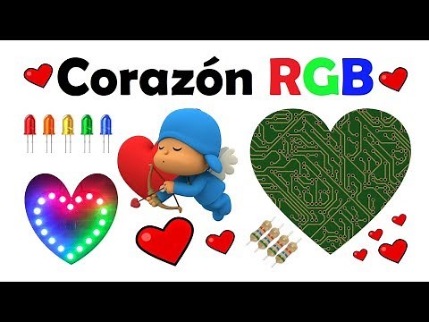 Corazón de leds RGB para San Valentín - Kit DIY