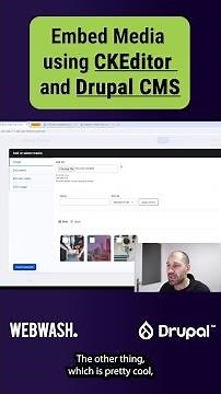 Embed Media using CKEditor and Drupal CMS