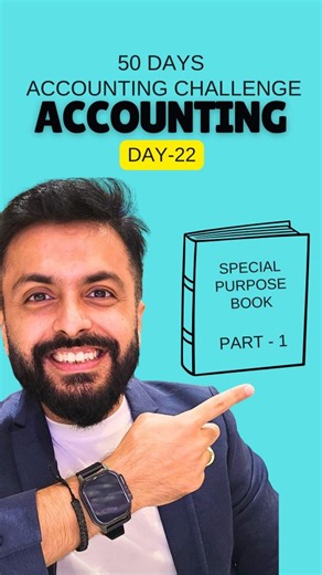 CA Devesh Thakur| Finance| GST| Influencer on Instagram: "👉 Comment “D22” to learn more and continue this accounting journey step by step. Special Purpose Books – Part 1 To understand accounting properly, you must first understand what we buy, what we sell, and how we record it. In Day 22, I explained the foundation of Special Purpose Books, covering: ✔ Meaning of Goods in accounting ✔ Stock / Inventory classification – Raw Material, Work-in-Progress (WIP) & Finished Goods ✔ Concept of Purchase