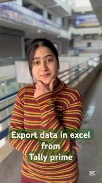✅ Export data in Excel from Tally Prime #share #excel #viral #tallyprimefullcourse #trendingtopic