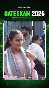 Future GATE Aspirants Ko Kya Suggestion Doge Ap? #Shorts #GfG