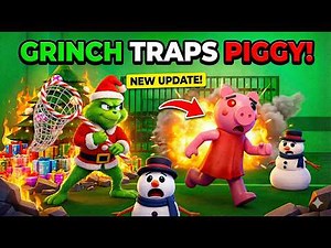 THE GRINCH STOLE PIGGY! (Roblox Prison Escape Obby)