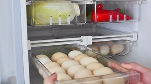 Storage For Fridge Organizer,Pull Out StorageBins,Clear Containers for fridge,Fit For Fridge Shelf,Food Container Storage,Adjustable Fridge organizer (Most options:2packs)