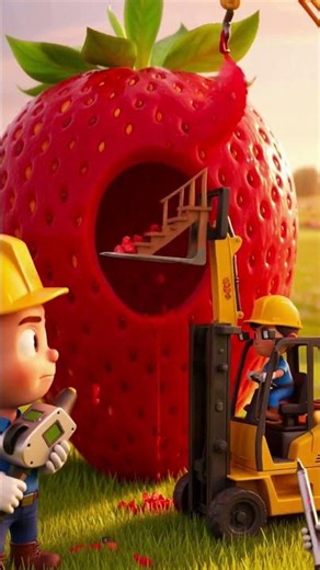 🍓 Tiny Workers Built a Luxury Hotel Inside a Giant Strawberry! 🤯