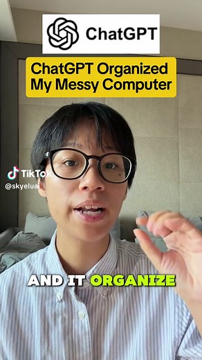 Organize Desktop and Documents with ChatGPT Work Sessions