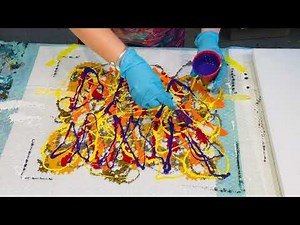 MUST SEE Dipping on chubby bubble wrap 🤩 CARNIVAL OF COLOURS STUNNING EFFECTS 🤗acrylic pouring