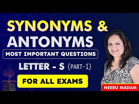 Boost Your English Vocabulary | Letter S Part 1 | Synonyms & Antonyms Mastery | Tricks + Practice |
