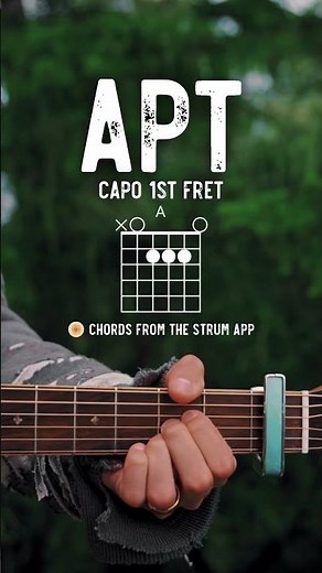 APT. ROSÉ Bruno Mars Guitar Tutorial // APT. Guitar Lesson