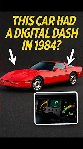 Corvette’s Digital Dash Was Decades Ahead 🤯🚗