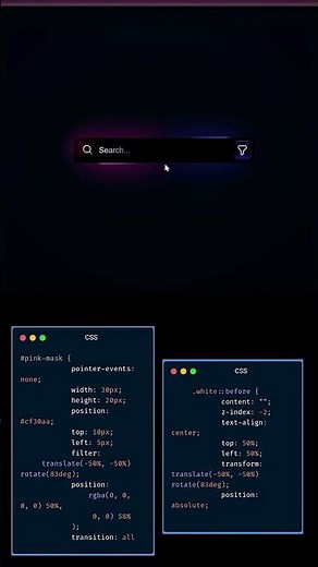 Animated Search Bar UI 🔍 | Clean & Smooth Web Animation | #Shorts #viral #tranding
